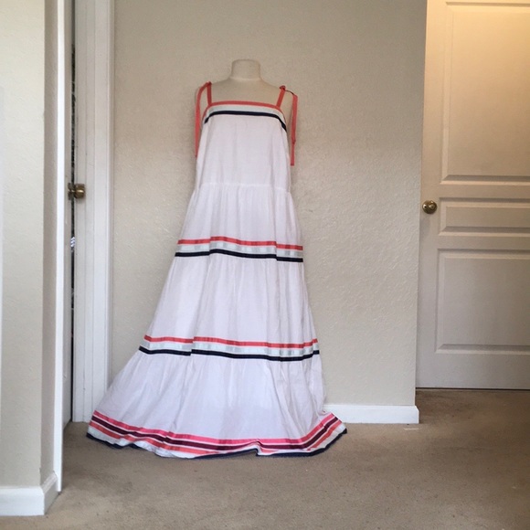 Lane Bryant Tie Strap Tiered Maxi Dress - Size 18W - NWT - Picture 3 of 14